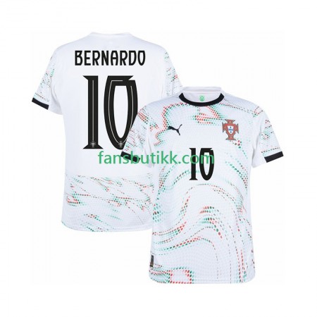 Fotballdrakt Portugal Bernardo Silva 10 Bortetrøye 2025-2026 Kortermet